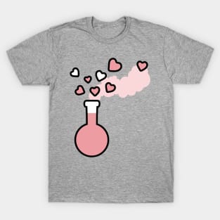 Pink Love Magic Potion in Laboratory Flask T-Shirt